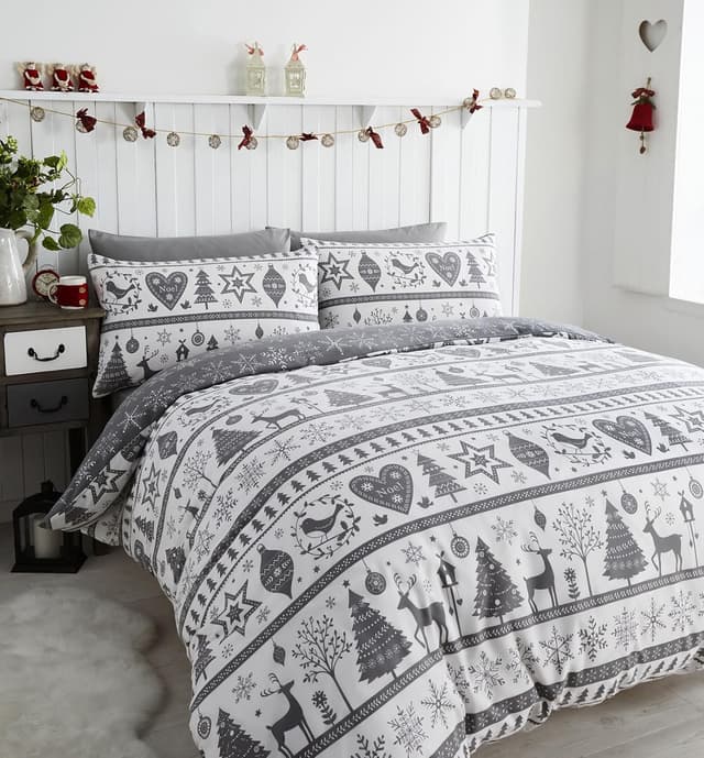 Imagen de Duvet Cover Set Grey & White King en OfertitasTOP