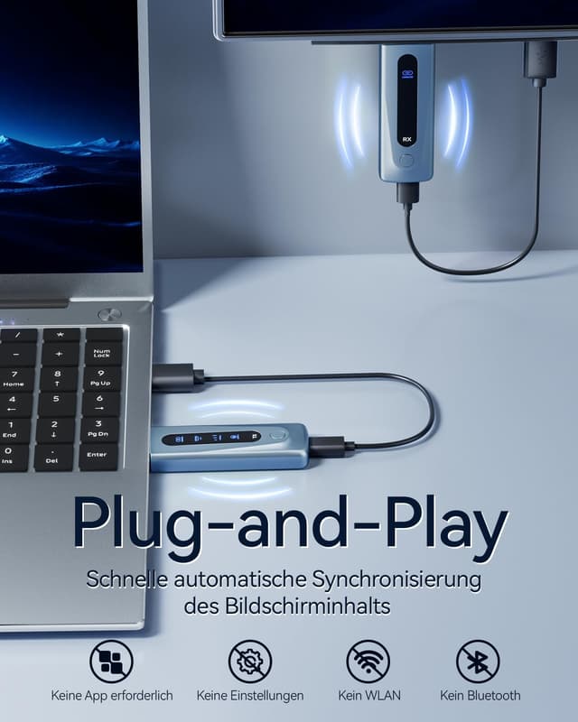 Detalle 2 de 2025 HDMI Wireless Transmitter and Receiver 100M