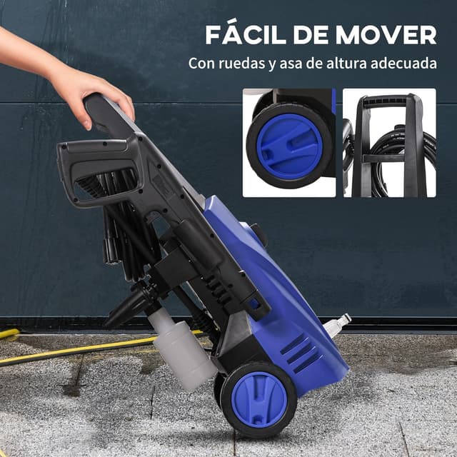 Thumbnail 7 de DURHAND Hidrolimpiadora 1600W 💦 135 Bar, Incluye Cepillo y Jabón