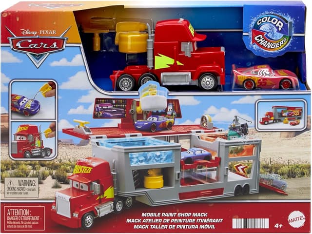 Thumbnail 5 de Mattel Disney Cars Lackiererei Mack Spielset 4 Jahre