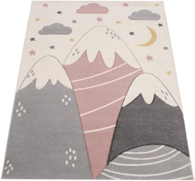 Detalle de Paco Home Kinderteppich für das Kinderzimmer (3D-Optik), 140 x 200 cm