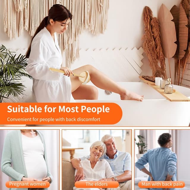 Thumbnail 6 de AOOSU Brosse Dos Douche Bois 42 cm