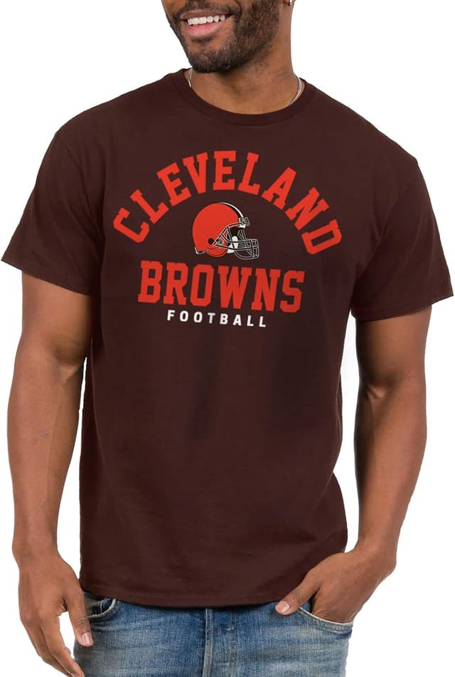 Detalle de Junk Food NFL Unisex Classic Team Logo T-Shirt (Cleveland Browns)