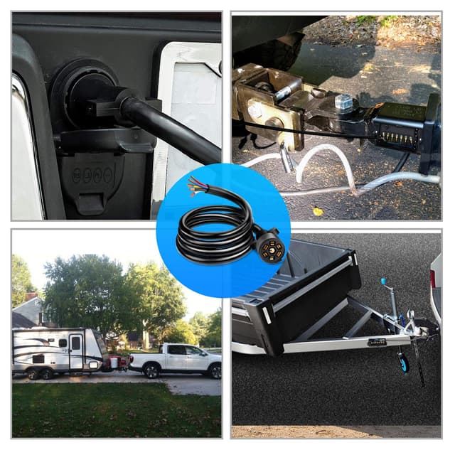 Thumbnail 6 de Nilight 50049R 7-Way 8-Foot Heavy-Duty Trailer Cord (7-Way Plug Inline) for RV & Camper Wiring