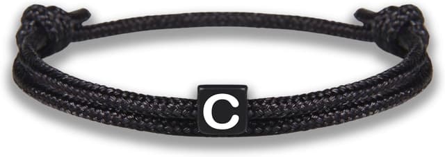Thumbnail 6 de GD GOOD.designs EST. 2015 Bracelet d’amitié en corde noir ajustable (14 à 24 cm)