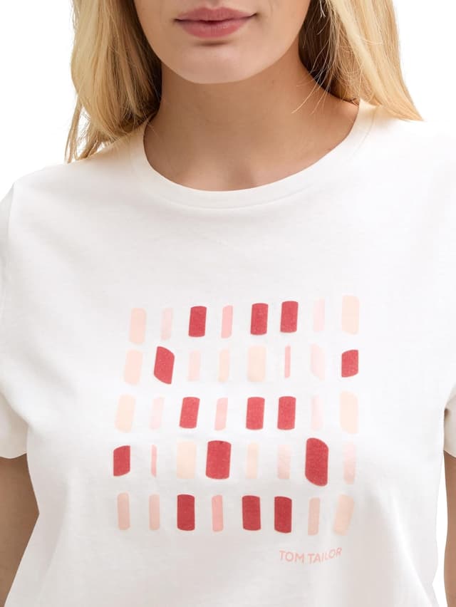 Detalle de TOM TAILOR 1045534 T-shirt da donna a maniche corte