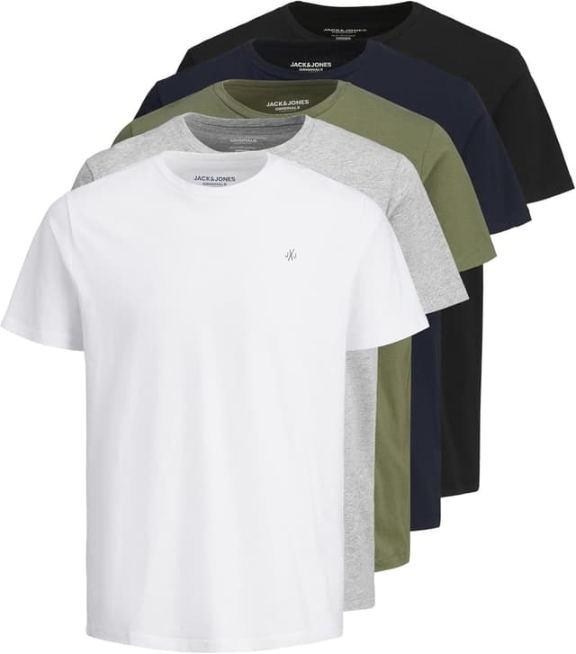 Detalle de JACK & JONES Logo T-Shirt aus 100% Baumwolle