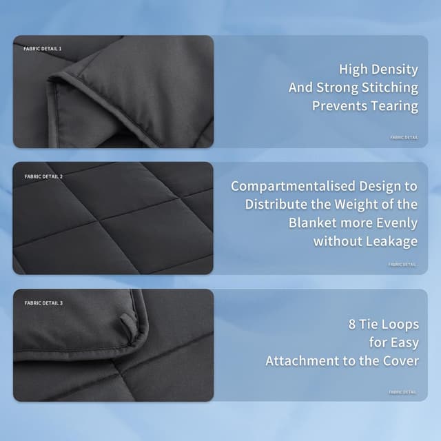 Detalle 2 de Topcee Weighted Blanket 20 lbs
