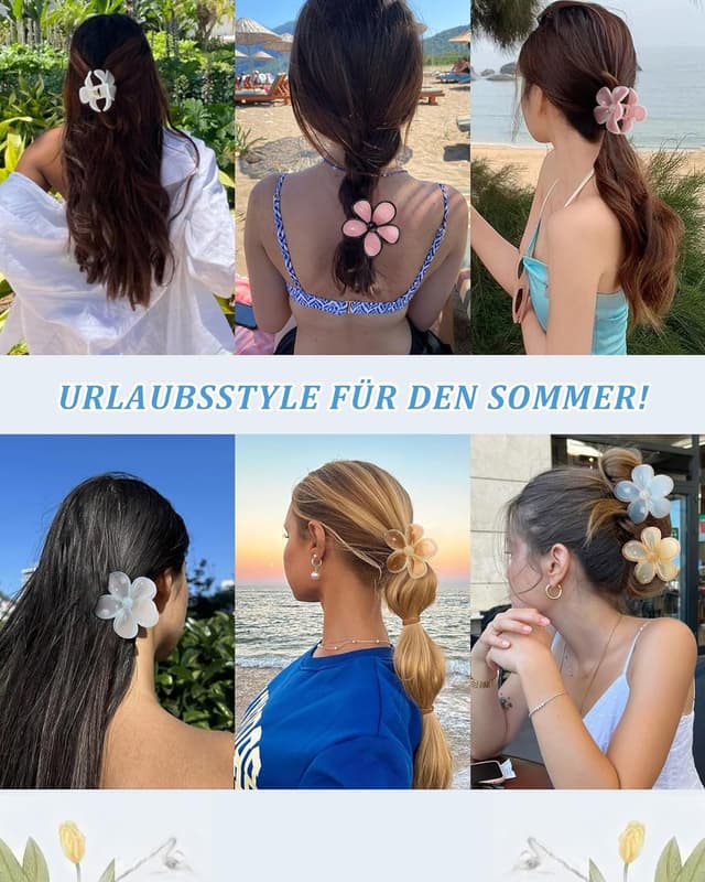 Thumbnail 4 de Kajeer 6er Blumen Haarspangen đâ
