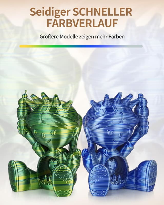 Thumbnail 2 de LANDU Silk PLA 3D Filament 1,75 mm 1 kg