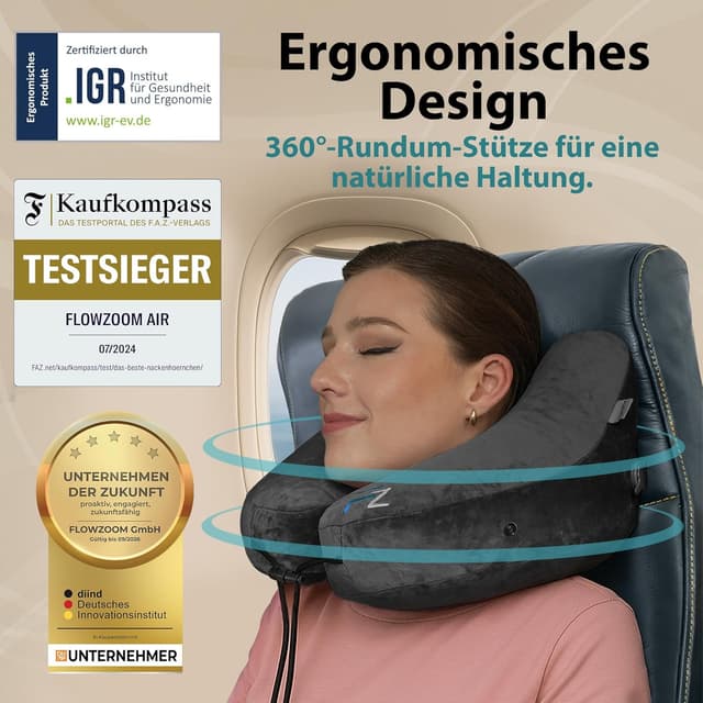 Detalle 2 de FLOWZOOM Air Nackenkissen für Flugzeug M