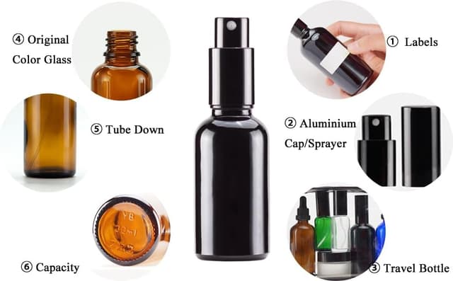 Thumbnail 6 de YIZHAO Sprühflasche Glas 30ml für Ätherisches Öl