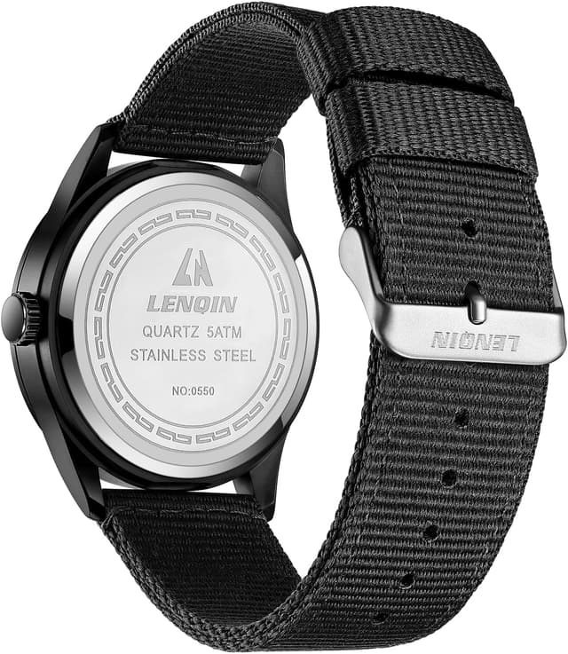 Detalle 2 de LN LENQIN 42 mm Militär Herren Uhr