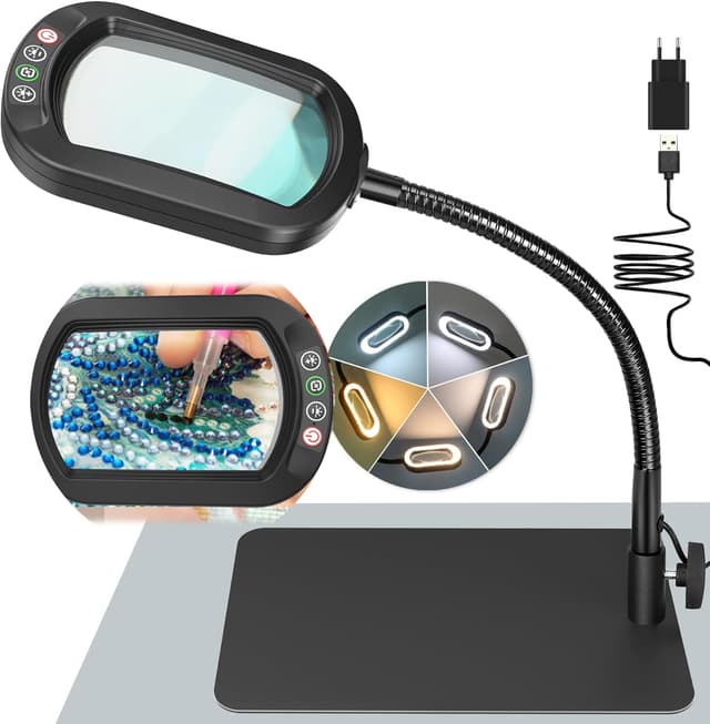 Imagen de Drdefi 10X Rectangle Lupe mit Licht en OfertitasTOP