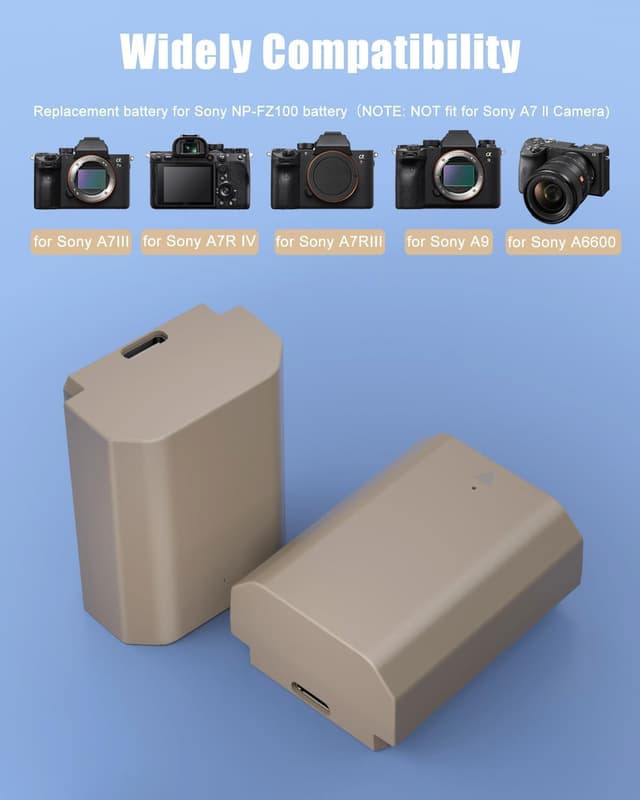 Thumbnail 3 de JYJZPB NP-FZ100 Battery 2280mAh