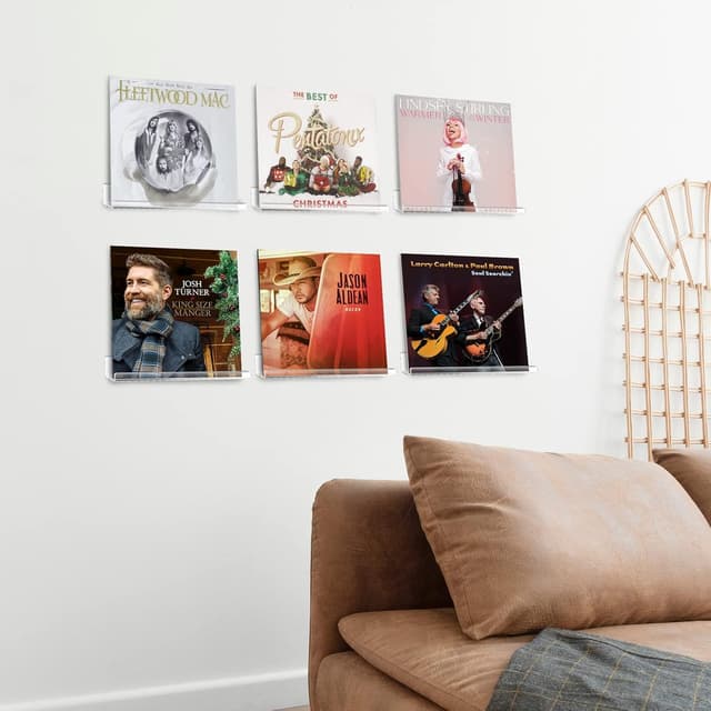 Detalle de LileZbox Clear Floating Shelves — wall mounted acrylic invisible display organisers