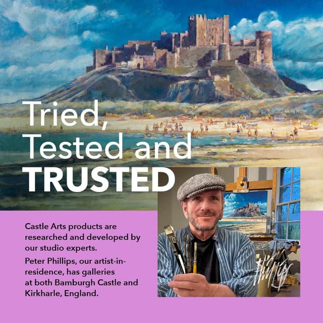 Detalle de Castle Art Supplies kit 100 pezzi per disegno e bozzetto in custodia da viaggio