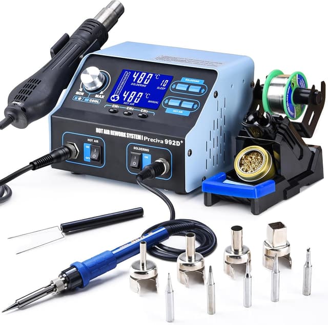 Detalle de Preciva 992D+ Heißluftlötstation 750W