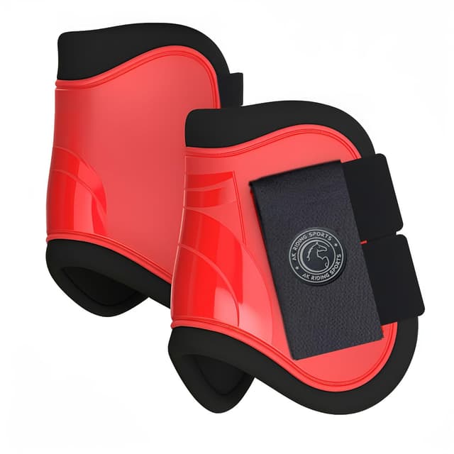 Thumbnail 6 de AK Pro-Tec Fetlock Horse Boots (AKRS-6068-02) in Grey, Cob (Medium) – protective equine fetlock boots