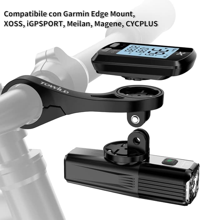 Thumbnail 3 de towild Supporto per Garmin per manubrio 12x5 cm