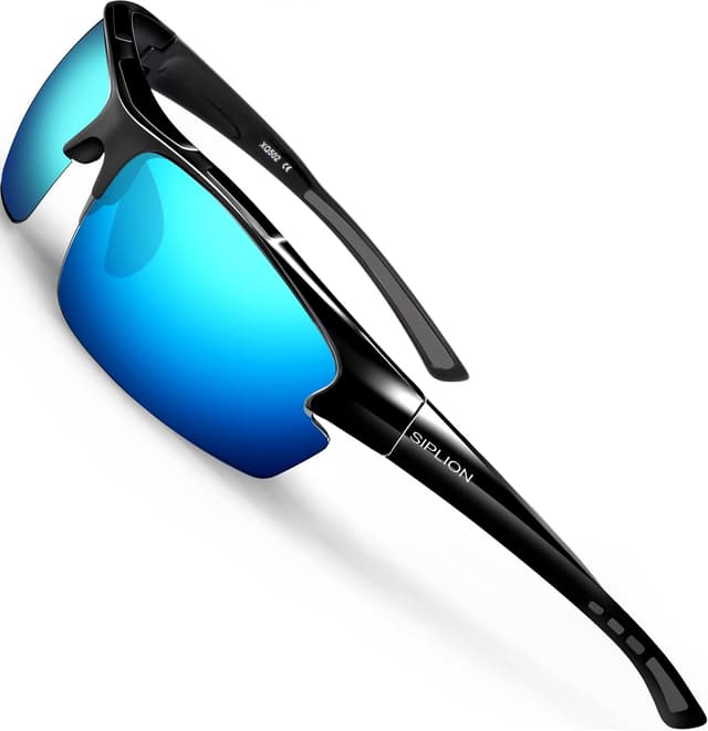Detalle de SIPLION Homme Sport Lunettes de soleil polarisées UV400 à monture TR90 léger