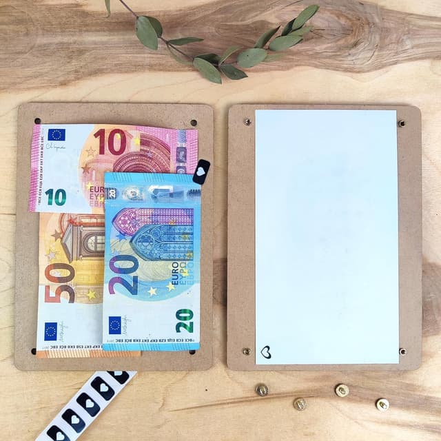 Thumbnail 2 de Reisegutschein XL Geldgeschenk aus Holz 20x15 cm