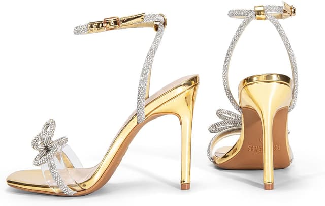 Thumbnail 5 de Double Bowknots Crystal Sandals, 3.94