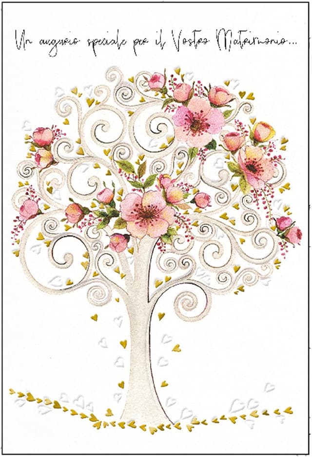 Thumbnail 6 de Biglietto auguri matrimonio ARKRAFT con finitura in oro 17x12 cm (con portasoldi) M12