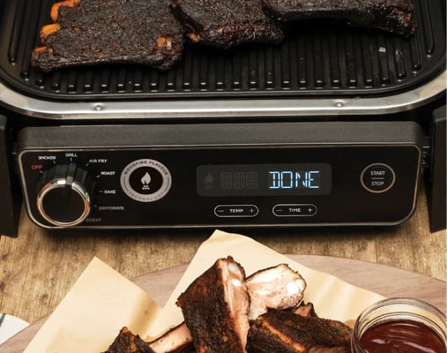 Thumbnail 6 de Ninja Woodfire Outdoor Grill OG701EU – kompakter Elektrogrill mit Smoker-Box