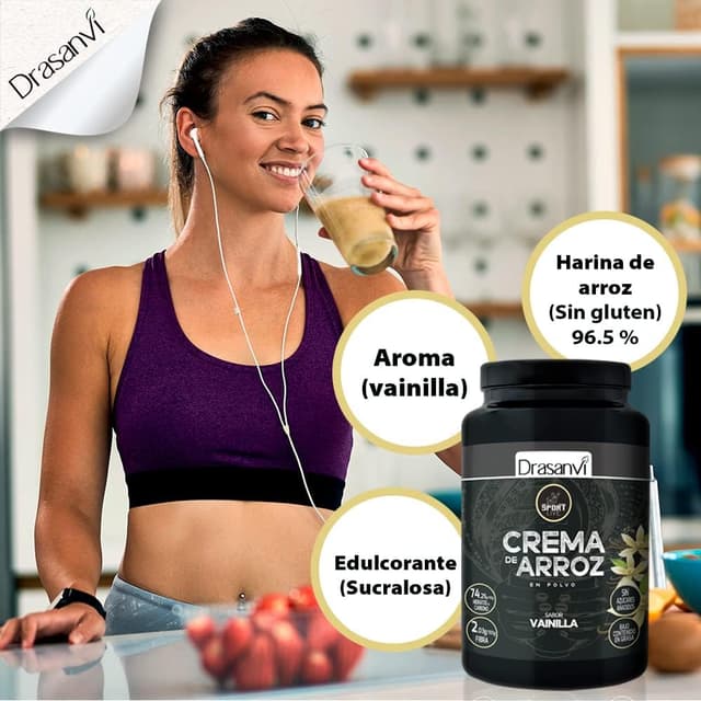 Thumbnail 5 de Drasanvi SPORT LIVE Crema de Arroz Vegana 🍚 1kg