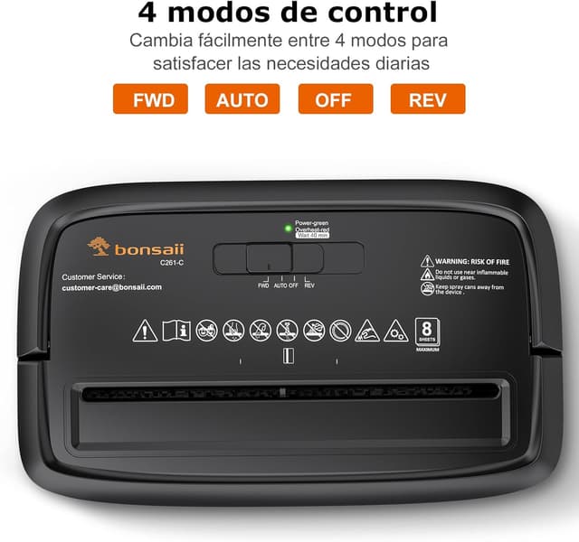 Thumbnail 3 de C261-C Trituradora de Papel 8 Hojas