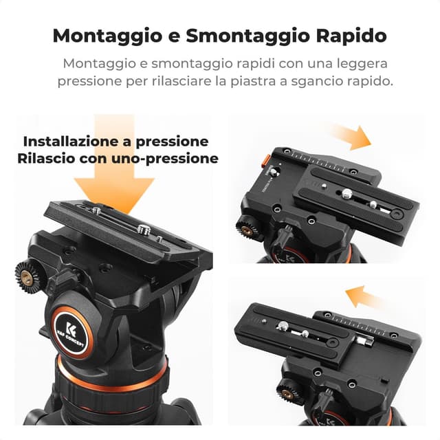 Thumbnail 3 de K&F Concept BV50 Testa idraulica 8kg