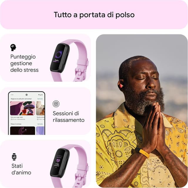 Thumbnail 4 de Fitbit Inspire 3 tracker fitness 10 giorni