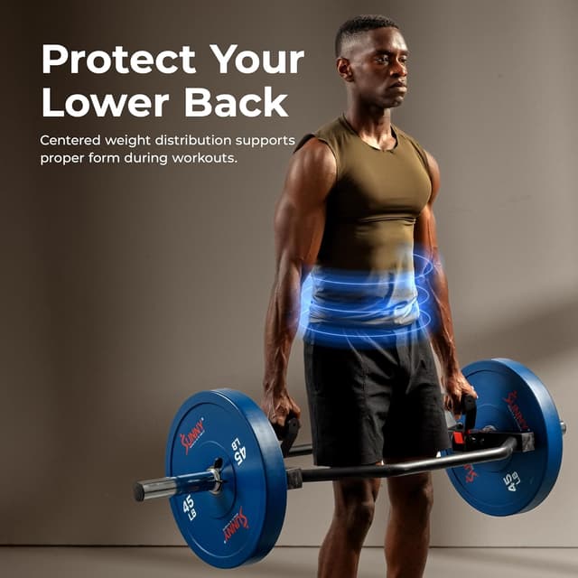 Detalle 2 de Sunny Health & Fitness Olympic Hex Bar ⚙