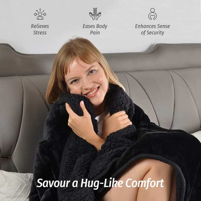 Detalle 2 de Wemore Sherpa Fleece Weighted Blanket 15 lbs