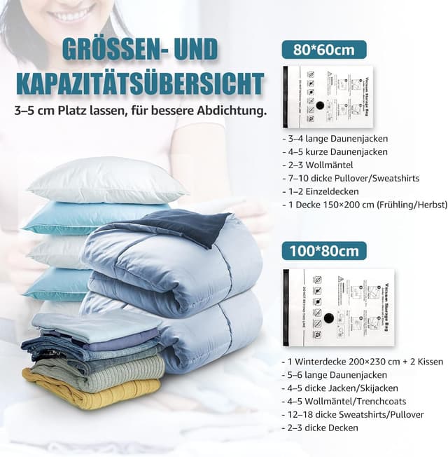 Thumbnail 4 de Accenter Vakuumbeutel 5er Set 3 Jumbo 100x80