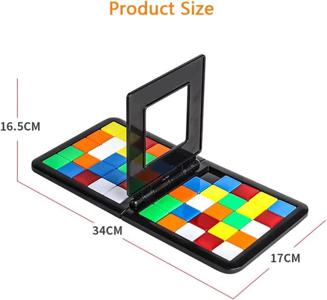 Detalle 2 de EACHHAHA Race Magic Block Board Game – Genius Square 3x3 Sequence Puzzles (Age 5+)