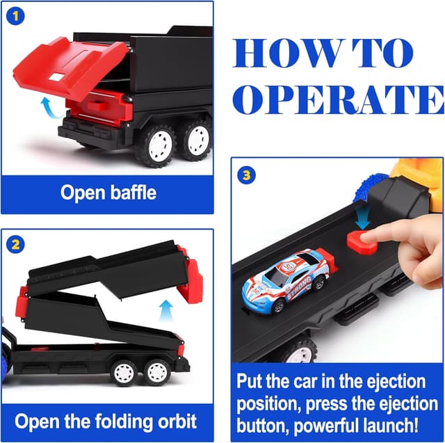 Thumbnail 4 de Havnidy Construction Truck 12 Pull-Back Cars