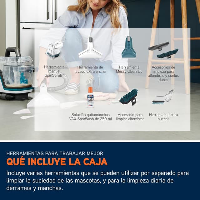Thumbnail 10 de Vax SpotWash Duo Pet 🧼 Limpieza rápida de manchas y alfombras