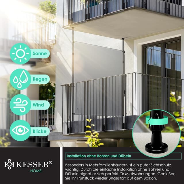 Thumbnail 3 de KESSER Klemmmarkise Senkrechtmarkise 200x310cm