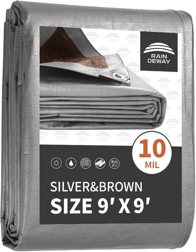 Imagen de RAINDEWAY Tarps 9x9 Feet Heavy Duty Tarp 🪧 en OfertitasTOP