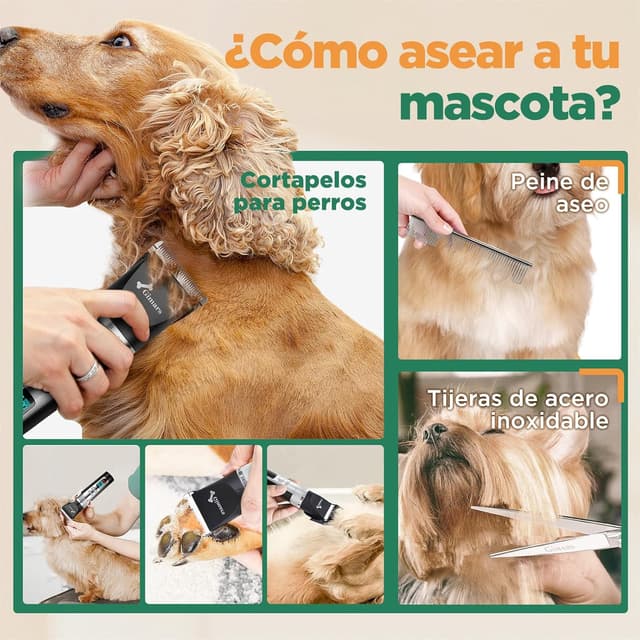 Thumbnail 6 de Gimars Gimars máquina cortar pelo perros 7000 rpm