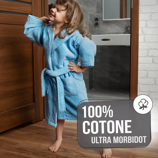 Detalle 2 de Twinzen accappatoio bambini 360 gsm in cotone