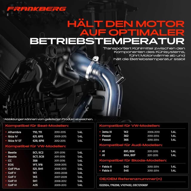 Thumbnail 2 de Frankberg Heizungsverteilerrohr 03C121065F