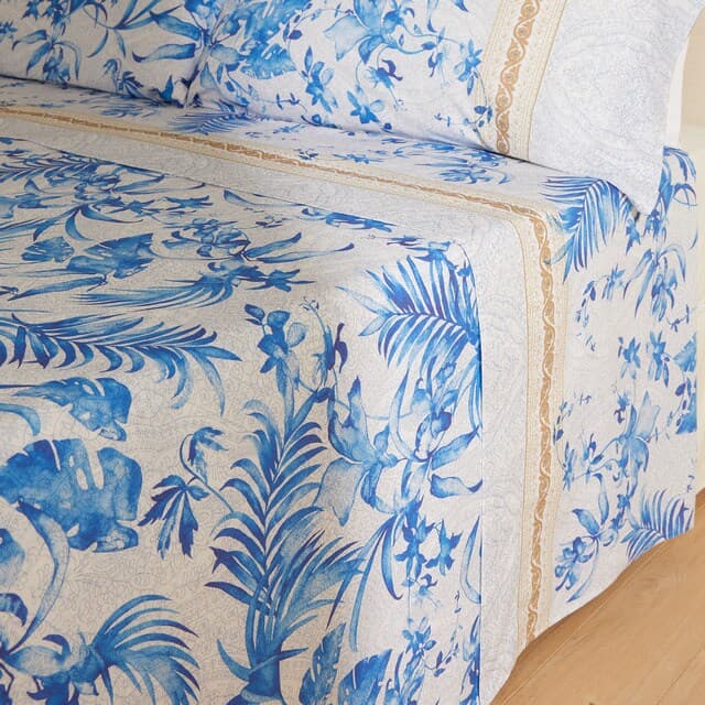 Detalle 2 de Bassetti Ibiscus Tatoo juego de sábanas algodón 100%