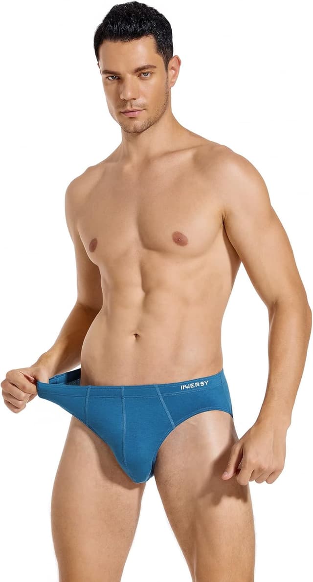 Detalle de INNERSY Herren Slip – weiche, atmungsaktive Sport-Basics im 4er Pack