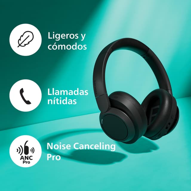 Thumbnail 4 de Philips Audio TAH6509BK/00 Auriculares Bluetooth Over-Ear con ANC