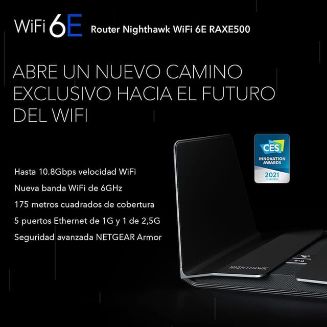 Thumbnail 1 de NETGEAR Nighthawk RAXE500 Router WiFi 6E AXE11000 de 500 m2