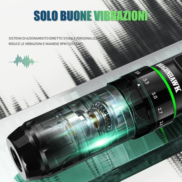 Thumbnail 5 de Dragonhawk L3 Penna Tattoo Wireless 2000 mAh