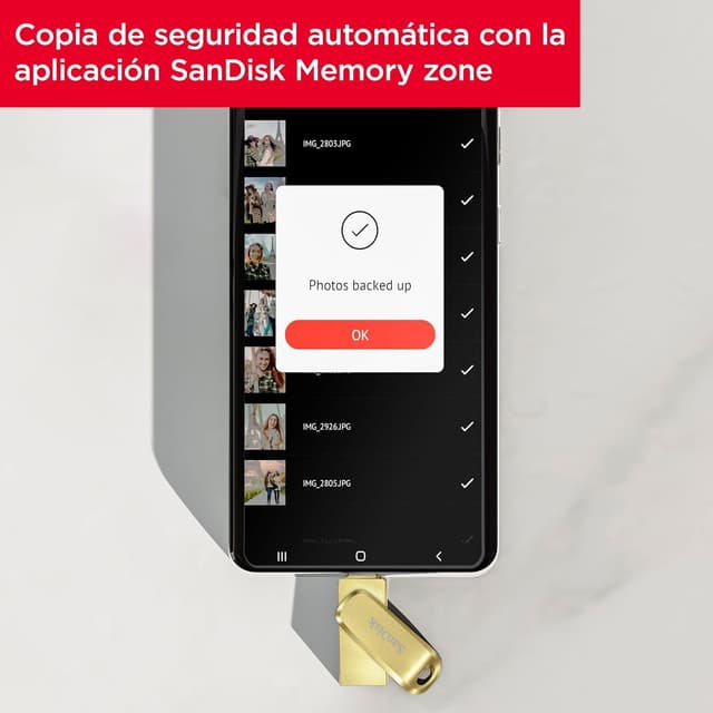Thumbnail 5 de SanDisk 256GB Ultra Dual Drive Luxe, Memoria Flash USB 🌟